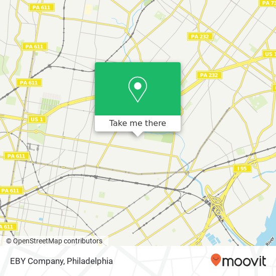 EBY Company map