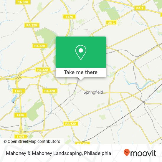 Mahoney & Mahoney Landscaping map