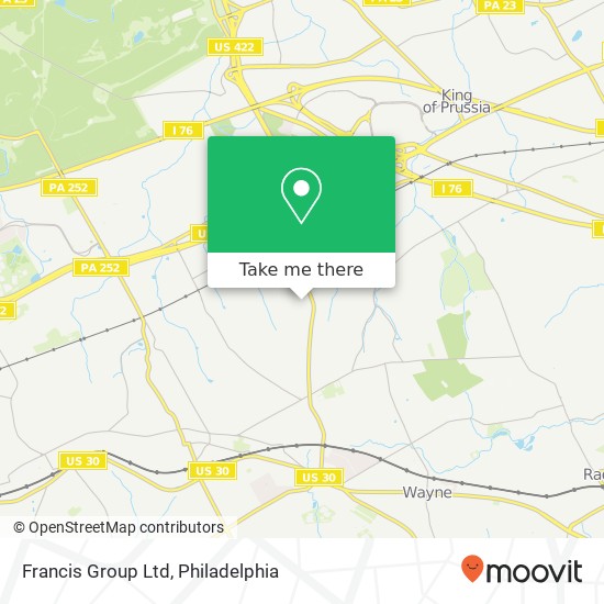 Francis Group Ltd map