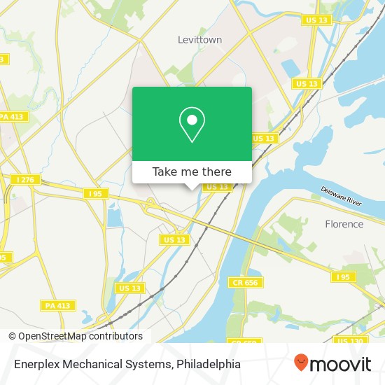 Mapa de Enerplex Mechanical Systems