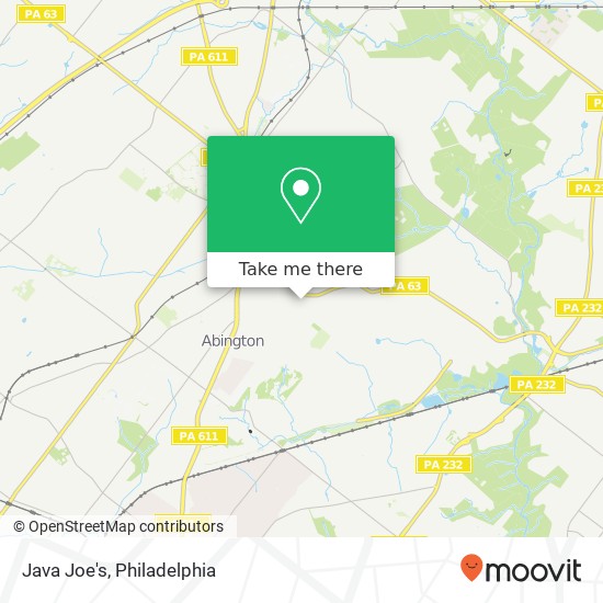 Java Joe's map