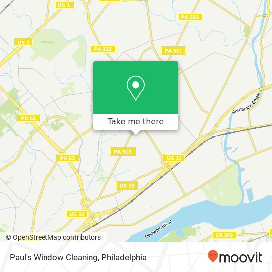 Paul's Window Cleaning map