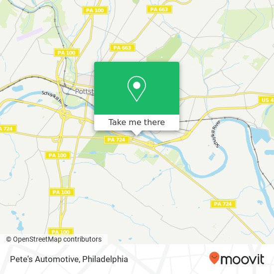 Mapa de Pete's Automotive