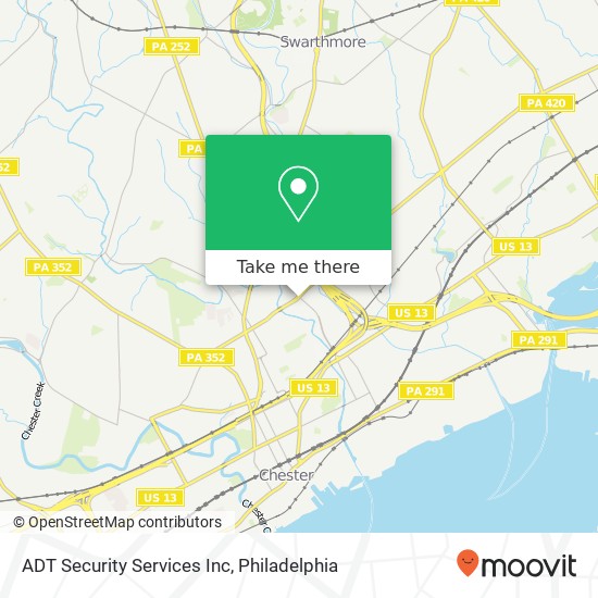 ADT Security Services Inc map