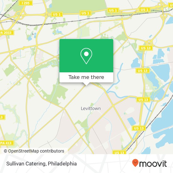 Sullivan Catering map