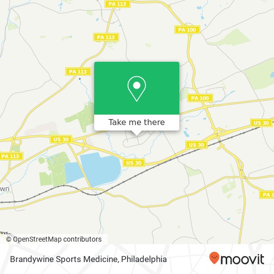 Brandywine Sports Medicine map