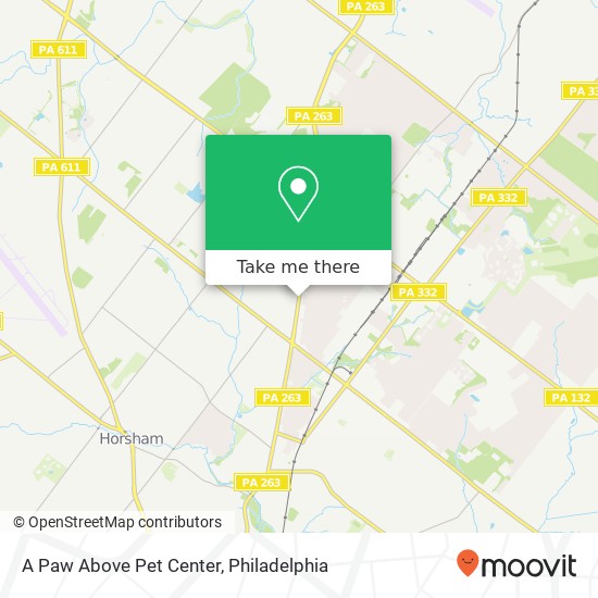 Mapa de A Paw Above Pet Center