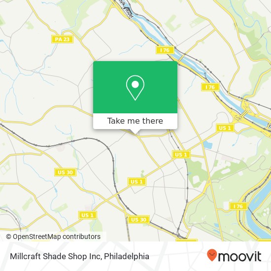 Millcraft Shade Shop Inc map