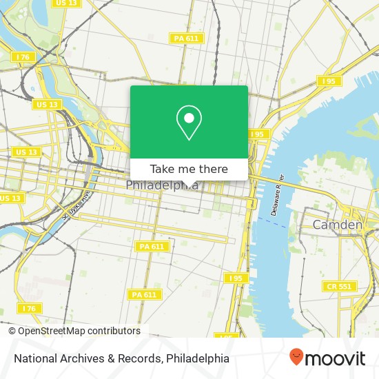 National Archives & Records map