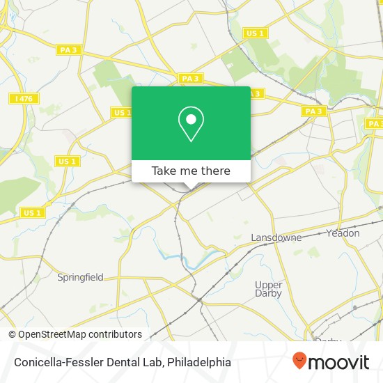 Conicella-Fessler Dental Lab map