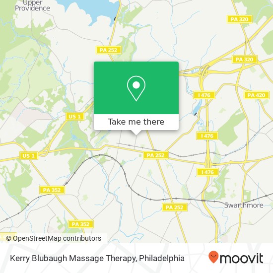 Kerry Blubaugh Massage Therapy map