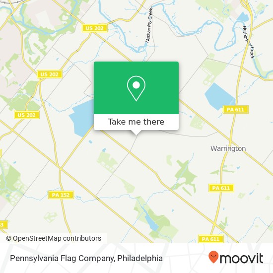 Mapa de Pennsylvania Flag Company