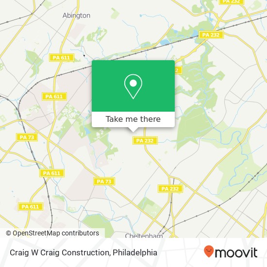 Craig W Craig Construction map