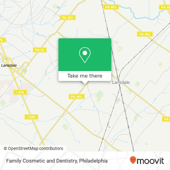 Family Cosmetic and Dentistry map