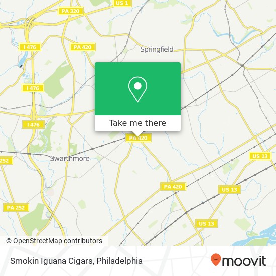 Smokin Iguana Cigars map