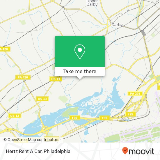 Hertz Rent A Car map