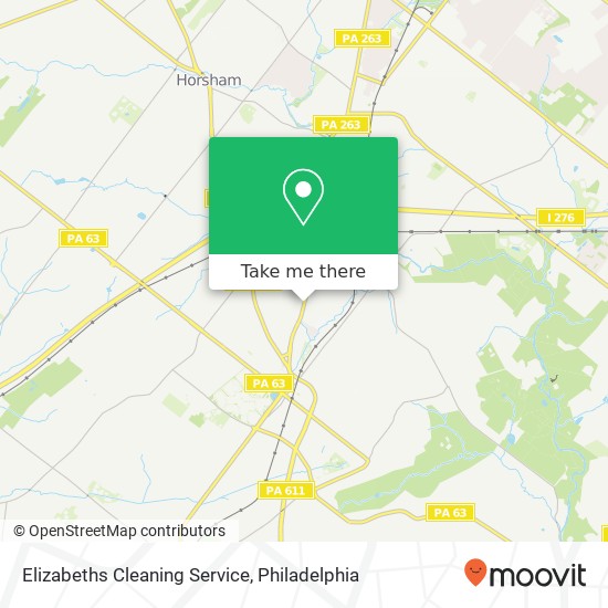 Elizabeths Cleaning Service map