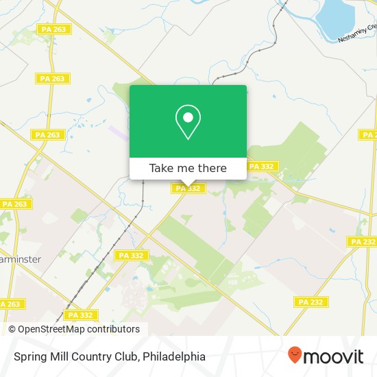 Spring Mill Country Club map