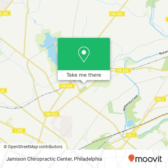 Jamison Chiropractic Center map