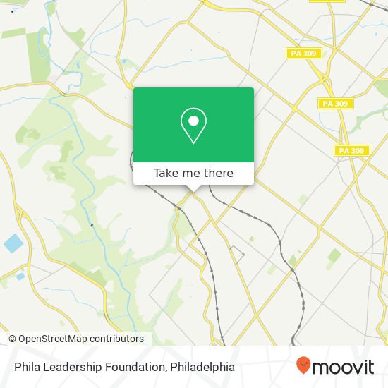 Phila Leadership Foundation map