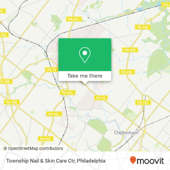 Township Nail & Skin Care Ctr map