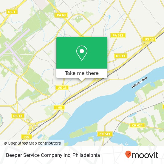 Mapa de Beeper Service Company Inc
