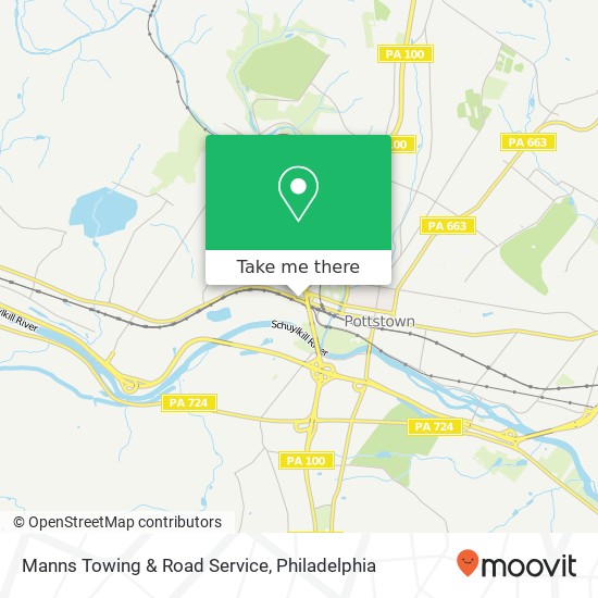 Mapa de Manns Towing & Road Service