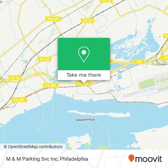 M & M Parking Svc Inc map