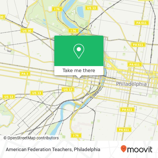 American Federation Teachers map