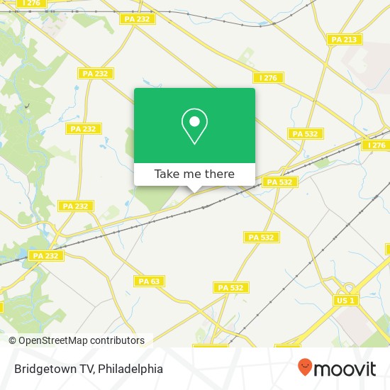 Bridgetown TV map