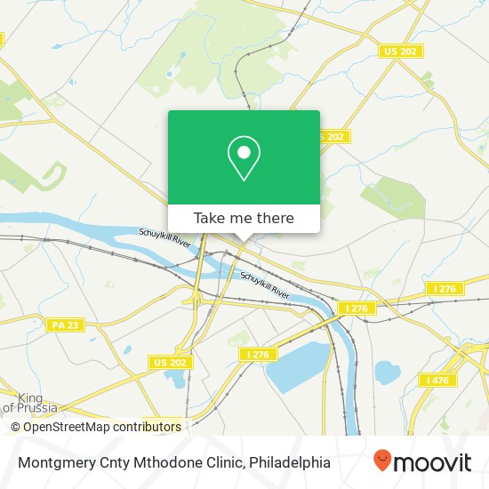 Mapa de Montgmery Cnty Mthodone Clinic