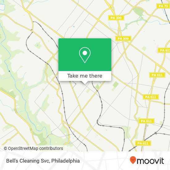 Bell's Cleaning Svc map