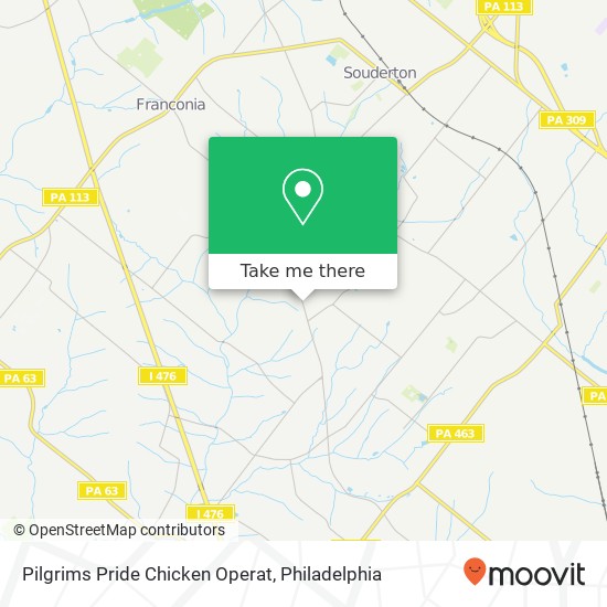 Pilgrims Pride Chicken Operat map