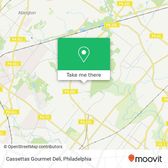 Cassettas Gourmet Deli map