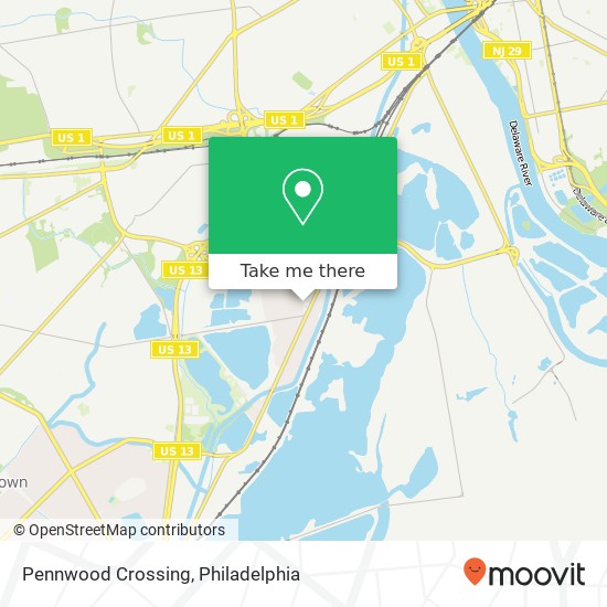 Pennwood Crossing map