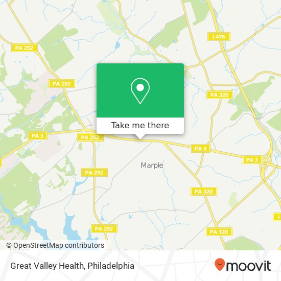 Great Valley Health map