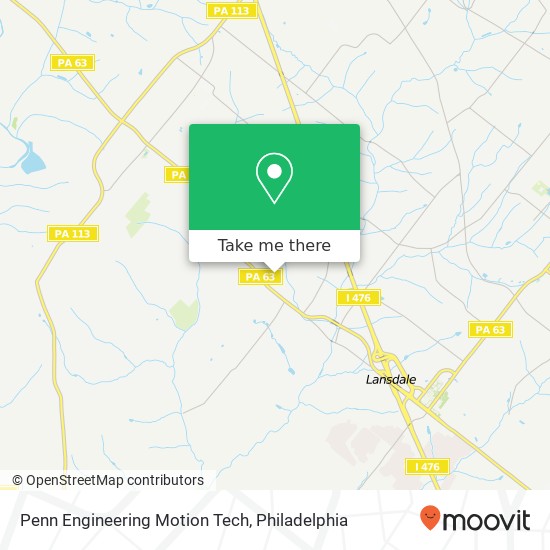 Mapa de Penn Engineering Motion Tech