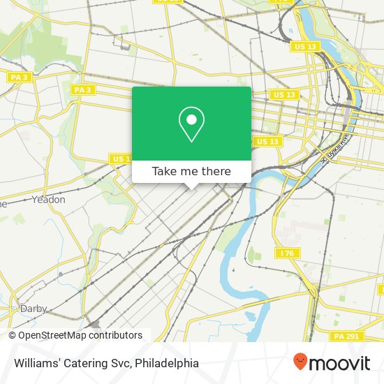 Williams' Catering Svc map