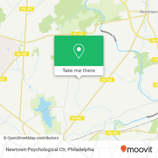 Newtown Psychological Ctr map