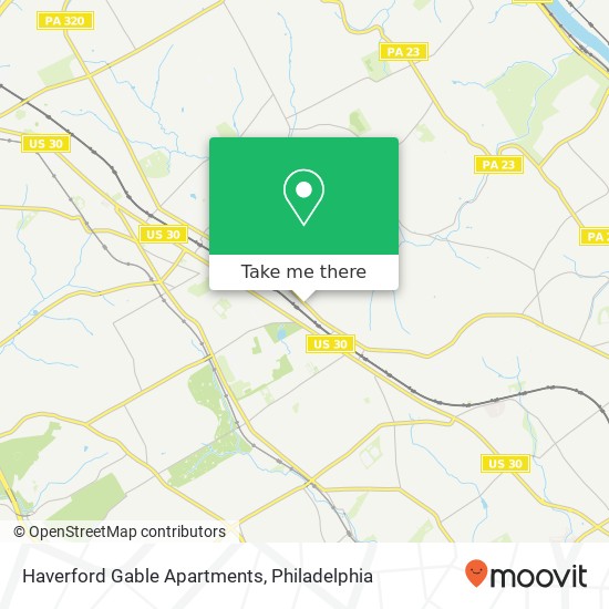 Haverford Gable Apartments map