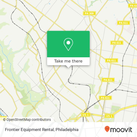 Frontier Equipment Rental map