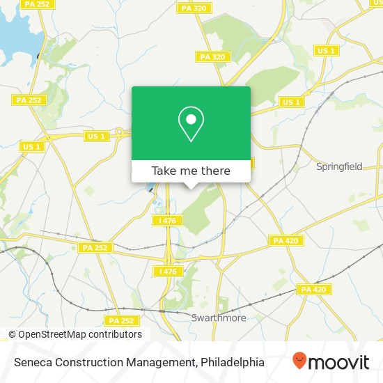 Seneca Construction Management map