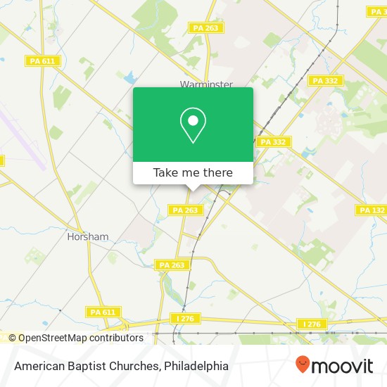 Mapa de American Baptist Churches