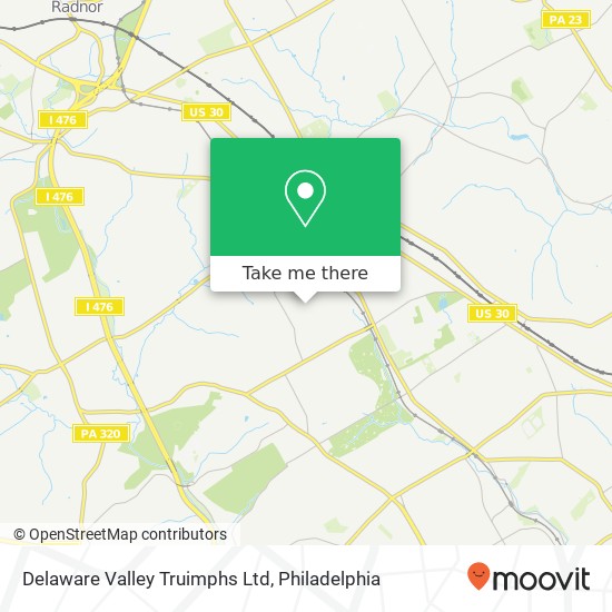 Delaware Valley Truimphs Ltd map