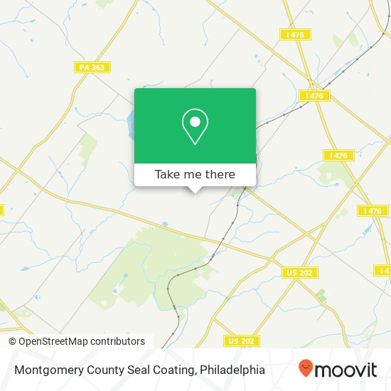 Mapa de Montgomery County Seal Coating