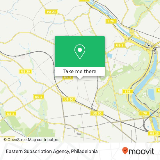 Eastern Subscription Agency map