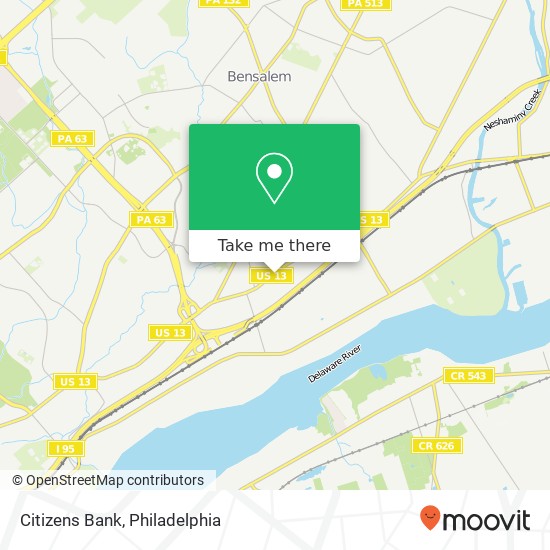 Citizens Bank map