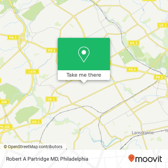 Robert A Partridge MD map