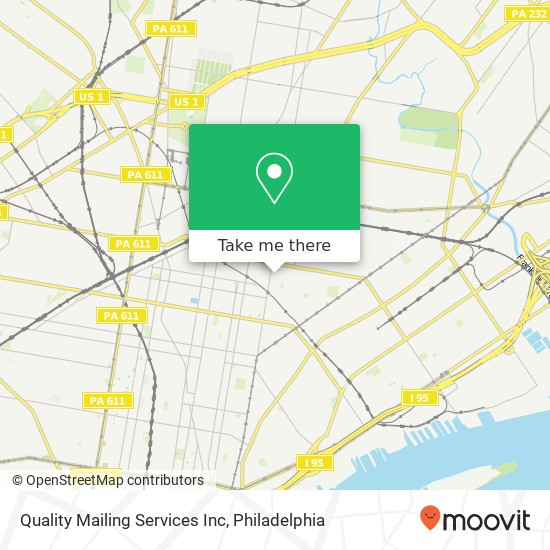 Mapa de Quality Mailing Services Inc