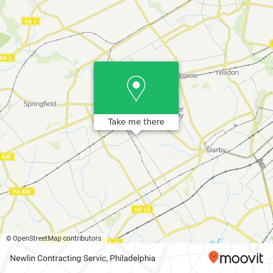 Newlin Contracting Servic map